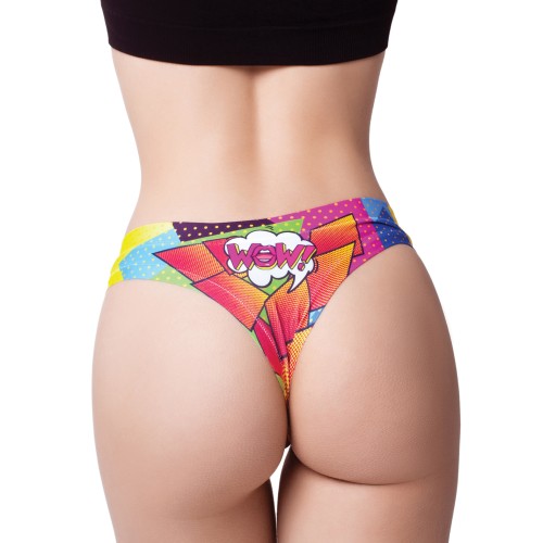 Mememe Comic Fans Printed Thong for Ultimate Comfort