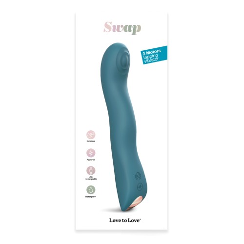 Vibrador Tapping Swap Love to Love Teal Me