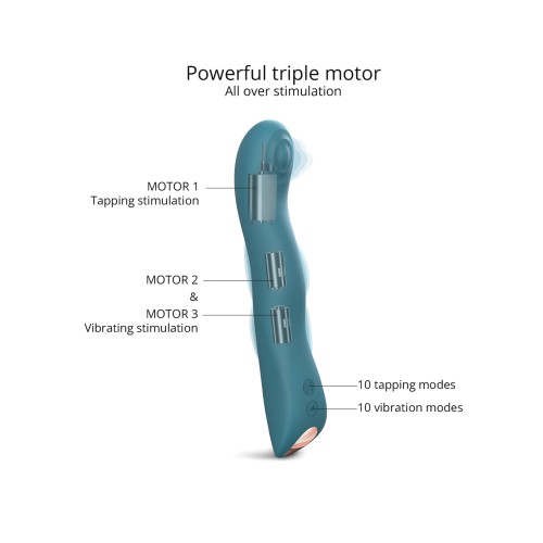 Love to Love Swap Tapping Vibrator Teal Me