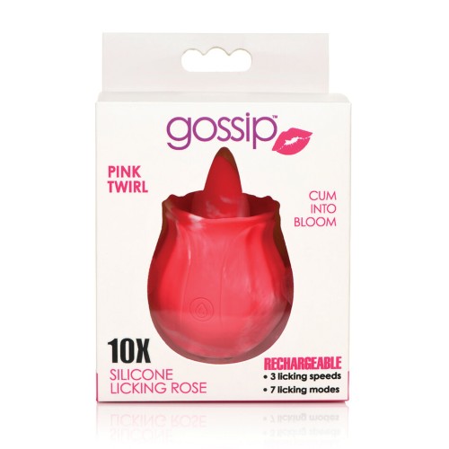 Curve Toys Gossip Licking Rose - Pink Twirl Pleasure