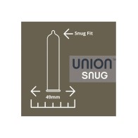 Condomes Union Snug Paquete de 12