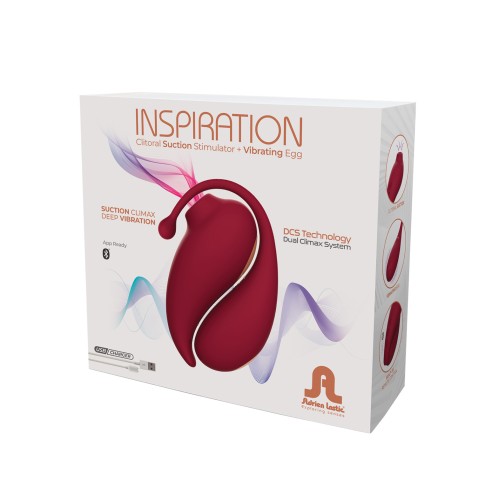 Adrien Lastic Inspiration Clitoral Stimulator & Vibrating Egg - Red