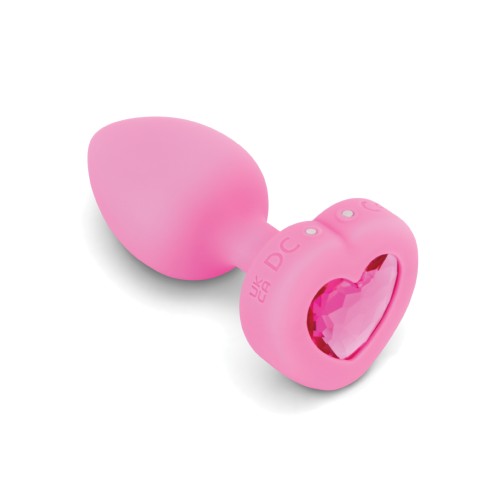 b-Vibe Vibrating Heart Plug Pink