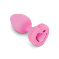 Plug Vibrante Corazón b-Vibe Rosa