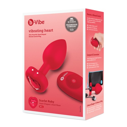 b-Vibe Vibrating Heart Plug for Ultimate Play