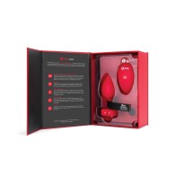 b-Vibe Vibrador Corazón Plug para Juego Supremo