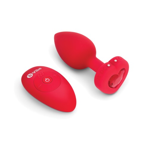 b-Vibe Vibrating Heart Plug for Ultimate Play