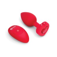 b-Vibe Vibrador Corazón Plug para Juego Supremo