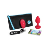 b-Vibe Vibrador Corazón Plug para Juego Supremo