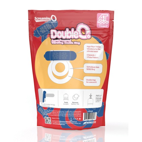 Screaming O 4T DoubleO 6 Blueberry Vibrator