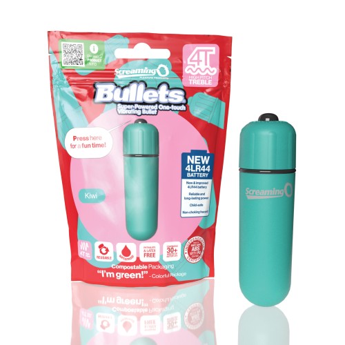 Vibrador de Bala Screaming O 4T para Sensaciones Explosivas