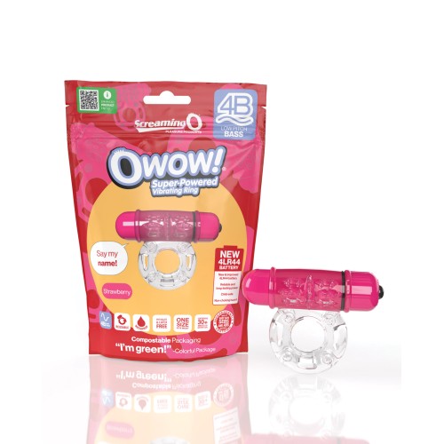 Screaming O 4B OWow Strawberry Vibrating Ring