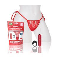 Vibrador de Panty Screaming O My Secret 4T con Control Remoto - Rojo