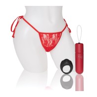 Vibrador de Panty Screaming O My Secret 4T con Control Remoto - Rojo