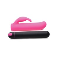 Bang! XL Bullet & Rabbit Silicone Sleeve - Pink