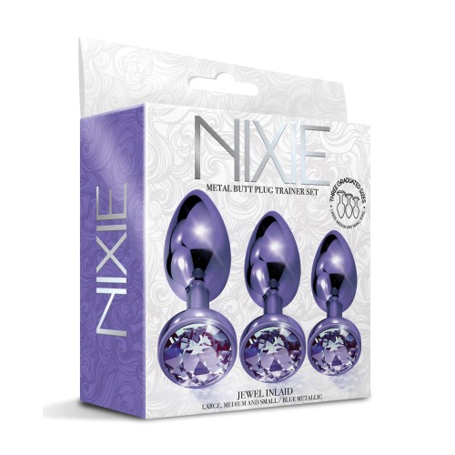 Nixie Metal Butt Plug Trainer Set Purple