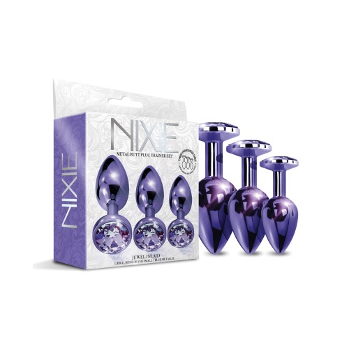 Set de Plug Anal Nixie de Metal Púrpura