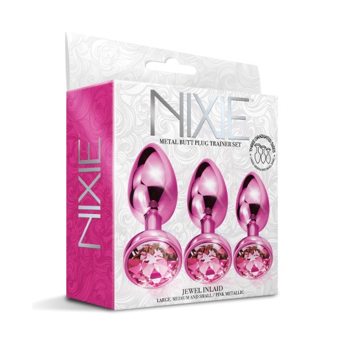 Nixie Pink Jewel Butt Plug Trainer Kit