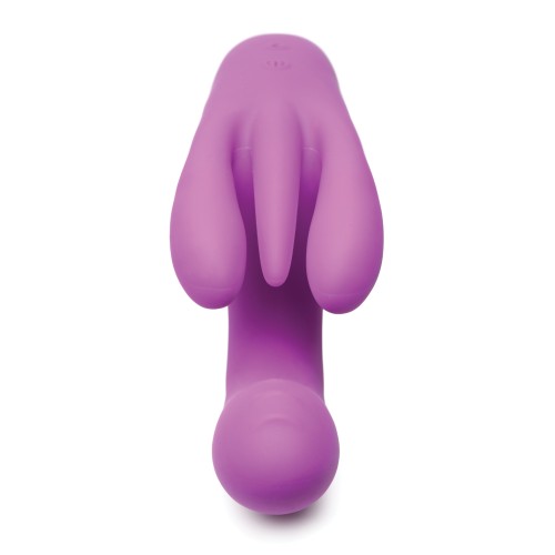 Vibrador Triple Rabbit 10X Bang! Púrpura