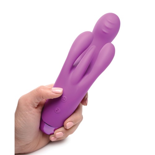 Vibrador Triple Rabbit 10X Bang! Púrpura