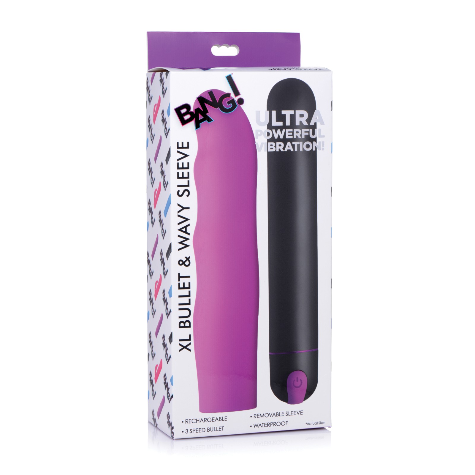 Bullet XL Bang con Funda Ondulada - Morado