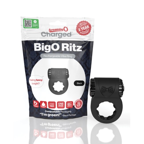 Screaming O Charged Big O Ritz Black Vibrator Ring