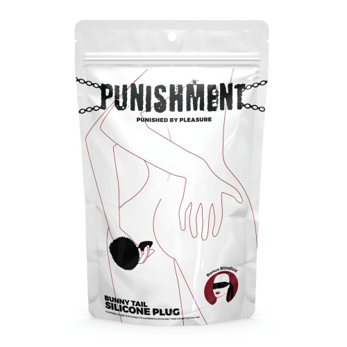 Punishment Bunny Tail Butt Plug Black