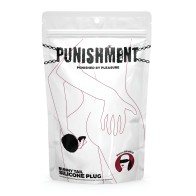 Punishment Bunny Tail Butt Plug Black