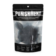 Punishment Bunny Tail Butt Plug Black