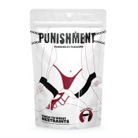 Punishment Thigh to Wrist Restraints Set