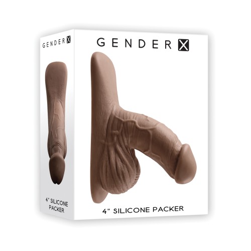 Gender X Packer de Silicona de 4 Pulgadas Oscuro