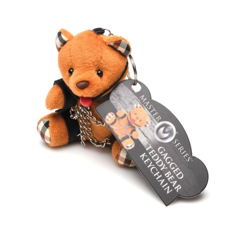 Gagged Teddy Bear Keychain for Fun Lovers