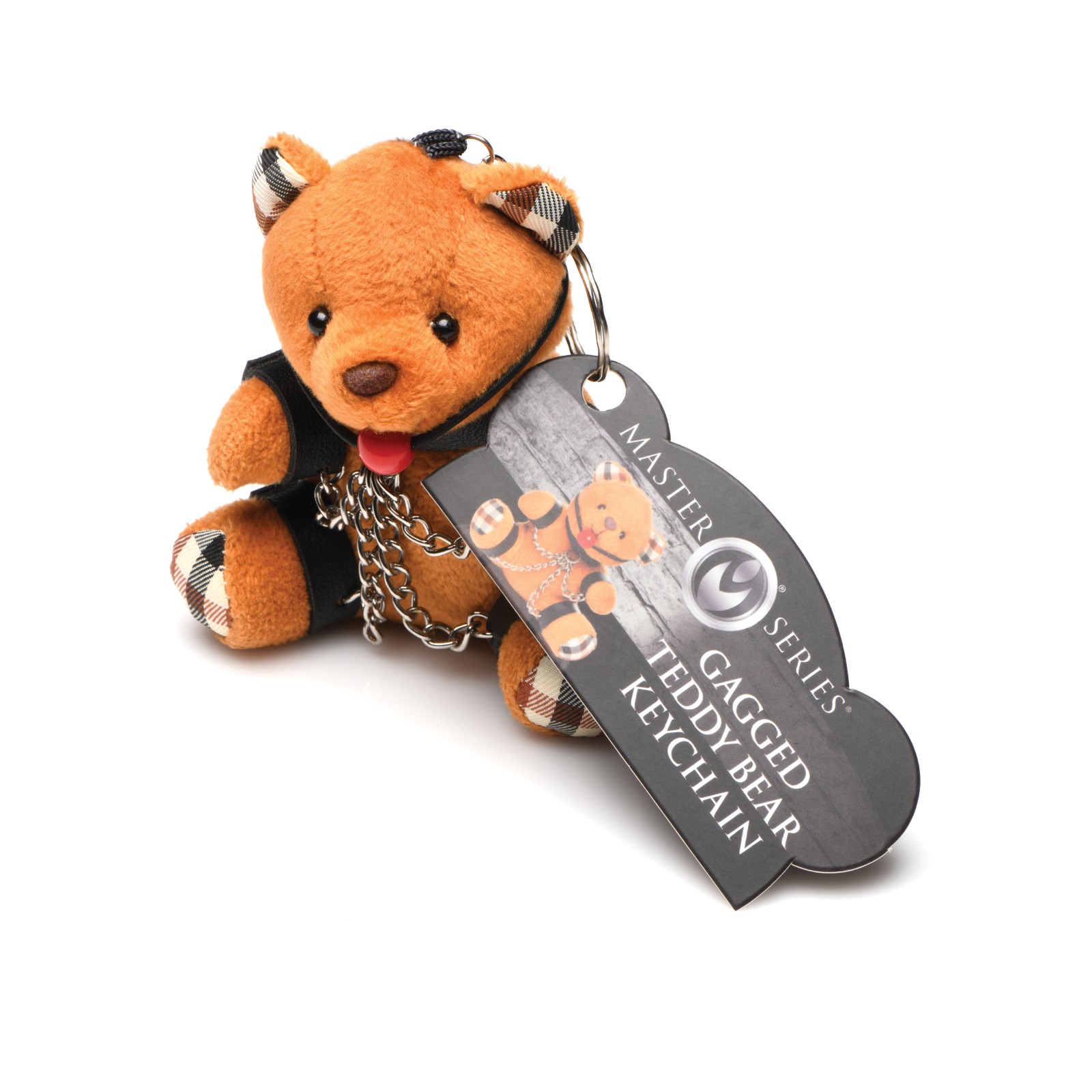 Gagged Teddy Bear Keychain for Fun Lovers