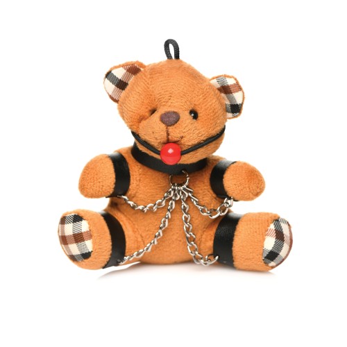 Gagged Teddy Bear Keychain for Fun Lovers