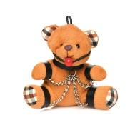 Gagged Teddy Bear Keychain for Fun Lovers