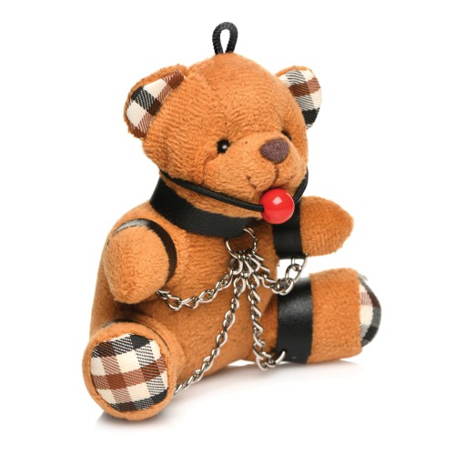 Gagged Teddy Bear Keychain for Fun Lovers