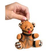 Gagged Teddy Bear Keychain for Fun Lovers