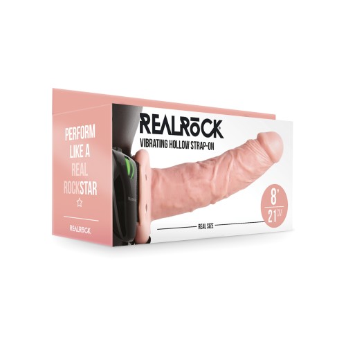 Shots RealRock 8 Vibrating Hollow Strap On