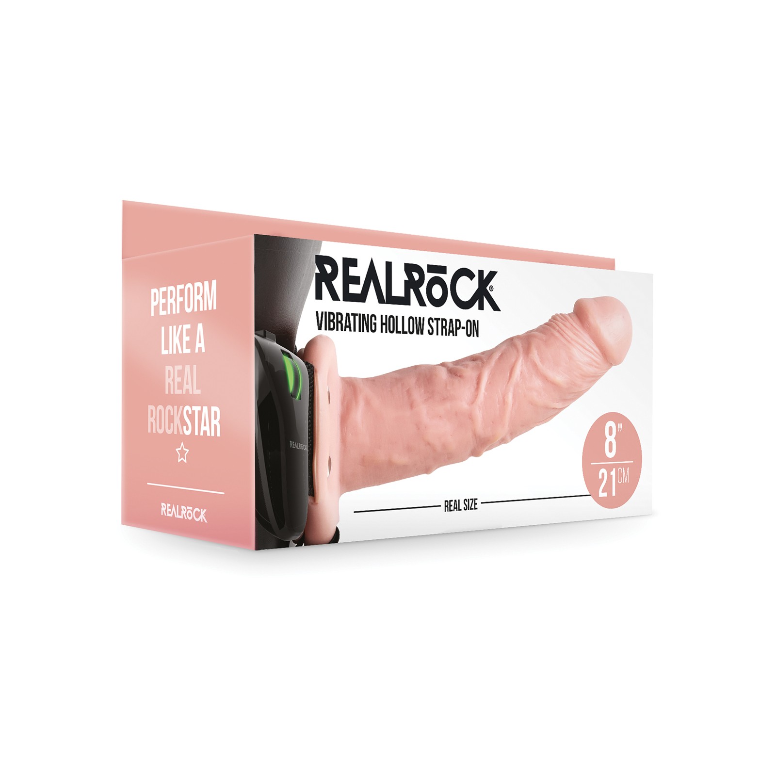 Shots RealRock 8 Strap-On Vibrador Hueco