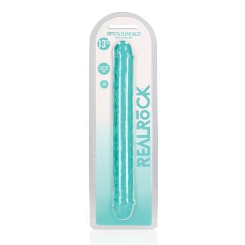 Dildo Doble RealRock de Cristal Claro - 13 pulgadas