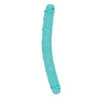 Dildo Doble RealRock de Cristal Claro - 13 pulgadas