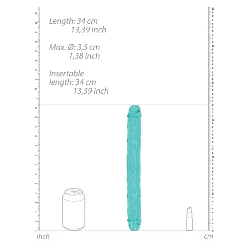 RealRock Crystal Clear Double Dildo - 13 inches