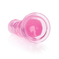 Dildo Recto Realista de 10" Crystal Clear Rosa