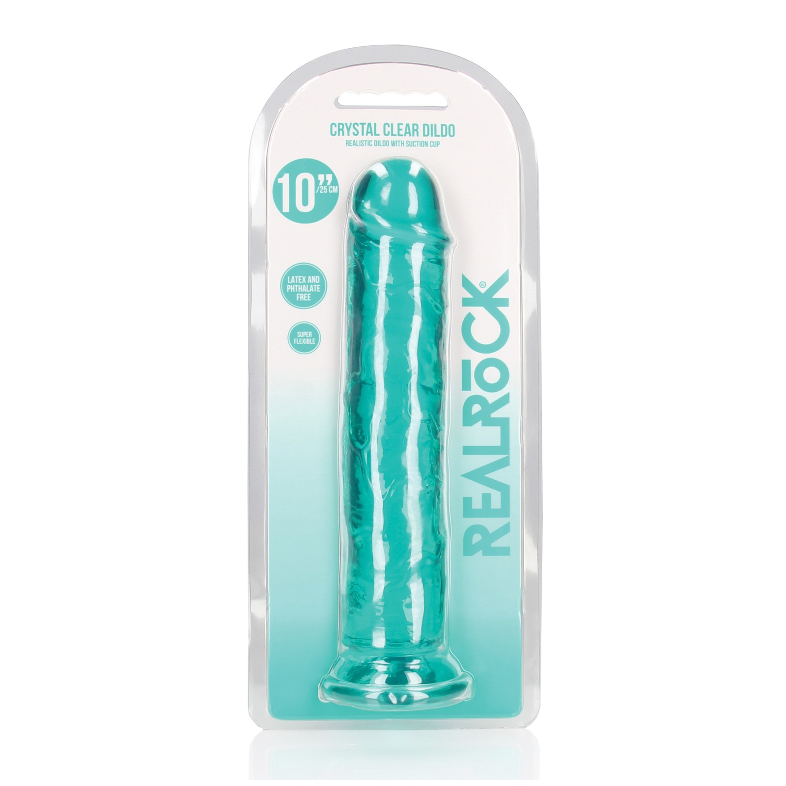 Dildo RealRock Cristalino de 10 pulgadas