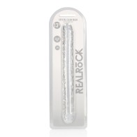 Dildo Doble Transparente RealRock de 13"