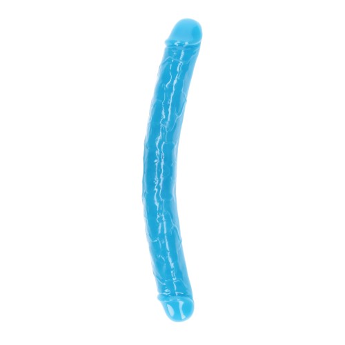 Dildo Doble Azul Neón - Brilla y Juega