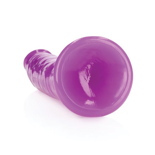 Shots RealRock Glow in the Dark Dildo 10 inch - Neon Purple