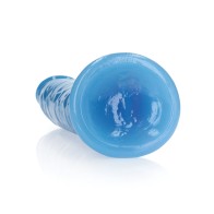 Shots RealRock 9 inch Slim Dildo Neon Blue