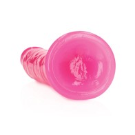 Dildo Shots RealRock 9 Pulgadas Glow in the Dark Rosa