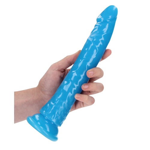 Dildo Delgado RealRock de 10 Pulgadas - Que Brilla en la Oscuridad